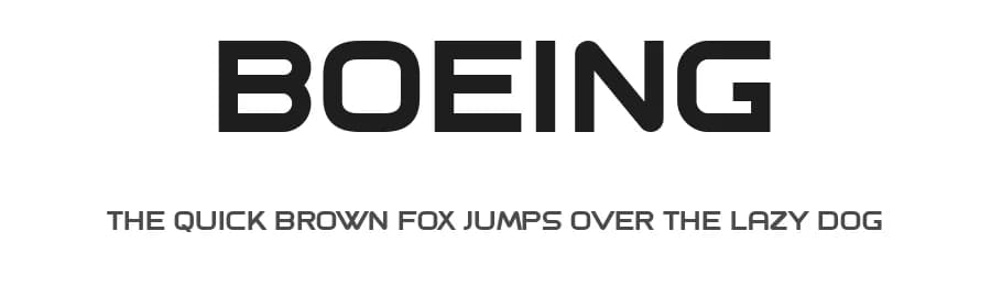 Boeing by Vladimir Nikolic — Sans Serif Font