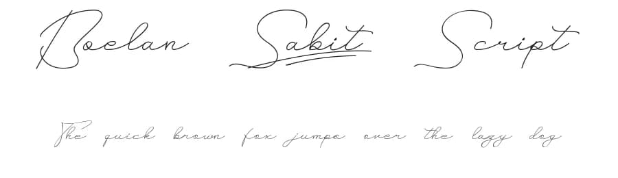 Boelan Sabit Script by NihStudio — Script Handwritten Font