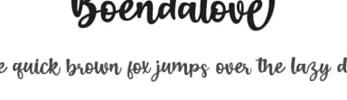 Boendalove by Ahweproject — Script Handwritten Font — thumbnail 1