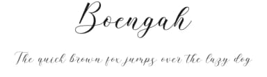 Boengah by Makashi — Script Handwritten Font — thumbnail 1