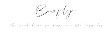 Bofly by Jadatype — Script Handwritten Font — thumbnail 1