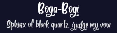 Boga-Bogi by Din Studio — Script Handwritten Font — thumbnail 2