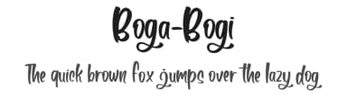 Boga-Bogi by Din Studio — Script Handwritten Font — thumbnail 1