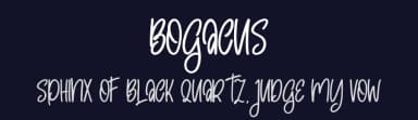 Bogacus by Skiiller Studio — Script Handwritten Font — thumbnail 2