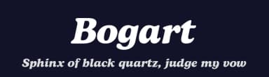 Bogart by Zetafonts — Serif Font — thumbnail 2