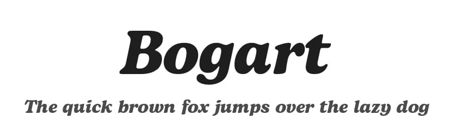 Bogart by Zetafonts — Serif Font