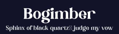 Bogimber by Peter Olexa — Serif Font — thumbnail 2