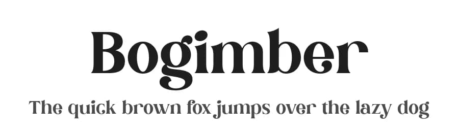 Bogimber by Peter Olexa — Serif Font