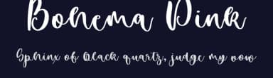Bohema Pink by Stasia K — Script Handwritten Font — thumbnail 2