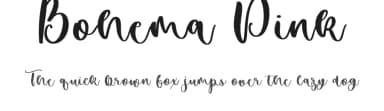 Bohema Pink by Stasia K — Script Handwritten Font — thumbnail 1