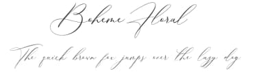 Boheme Floral by 50Fox Studio — Script Handwritten Font — thumbnail 1
