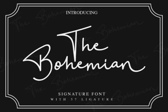Bohemian Font by alphArt — Script Handwritten Font