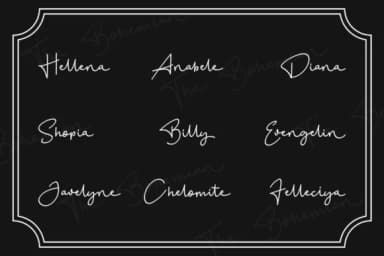 Bohemian Font by alphArt — Script Handwritten Font — thumbnail 4