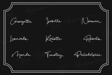 Bohemian Font by alphArt — Script Handwritten Font — thumbnail 5