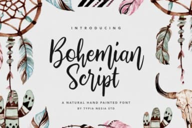 Bohemian Script Font by Typia Nesia — Script Handwritten Font — thumbnail 1