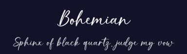 Bohemian by Graphix Line Studio — Script Handwritten Font — thumbnail 2