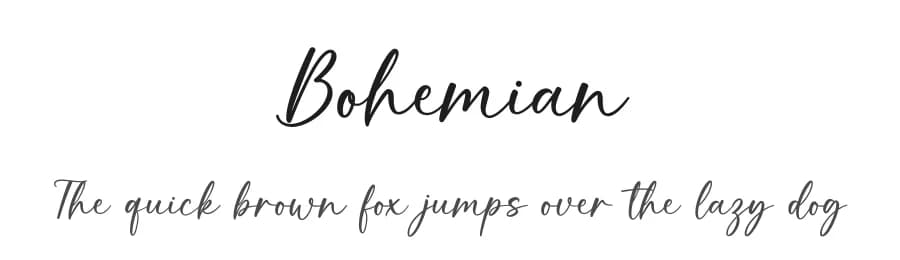 Bohemian by Graphix Line Studio — Script Handwritten Font