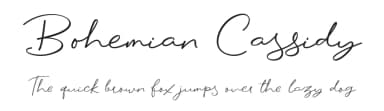 Bohemian Cassidy by Letterhanna Type Foundry — Script Handwritten Font — thumbnail 1