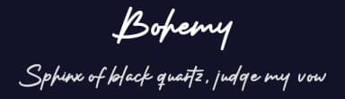Bohemy by Graphix Line Studio — Script Handwritten Font — thumbnail 2