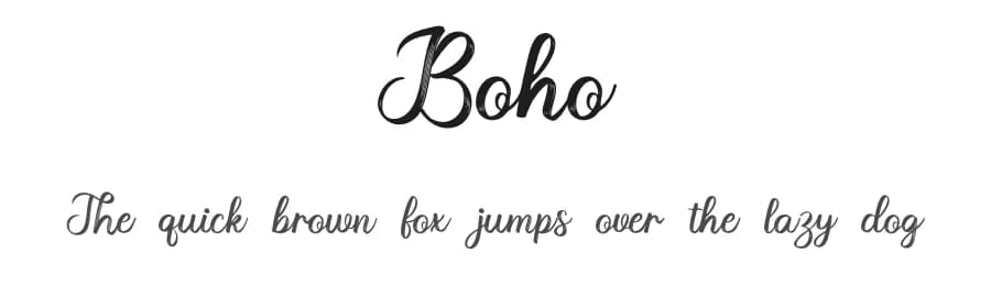 Boho by Sugeng Choirul — Script Handwritten Font — preview 1