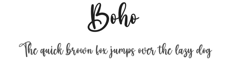 Boho by Scratchones — Script Handwritten Font