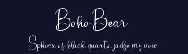Boho Bear by Etik Fatimah — Script Handwritten Font — thumbnail 2
