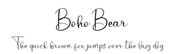 Boho Bear by Etik Fatimah — Script Handwritten Font — thumbnail 1