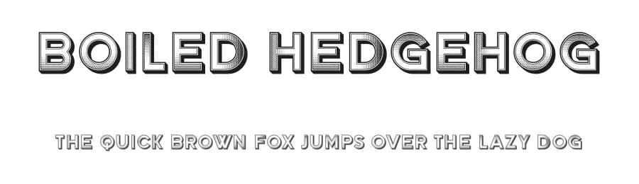 Boiled Hedgehog by Vladimir Nikolic — Sans Serif Font