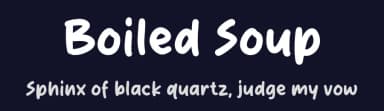 Boiled Soup by MJType — Script Handwritten Font — thumbnail 2