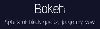 Bokeh by green egg — Sans Serif Font — thumbnail 2