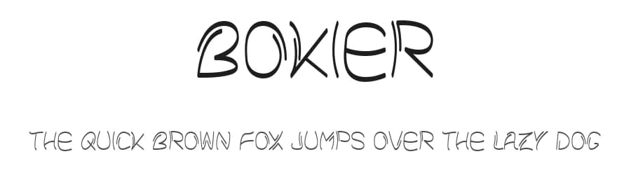 Bokier by Nulis CRTV — Script Handwritten Font — preview 1