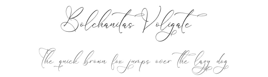 Bolchanitas Voligate by Storytype Studio — Script Handwritten Font