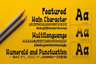 Bold Grunge Font by 38.lineart — Script Handwritten Font — thumbnail 2