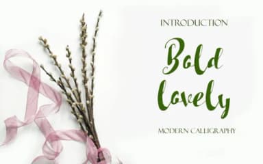 Bold Lovely Font by farhanffuad — Script Handwritten Font — thumbnail 1