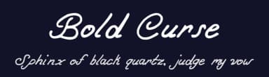 Bold Curse by Jayde Garrow — Script Handwritten Font — thumbnail 2
