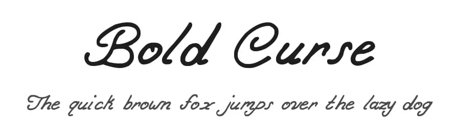 Bold Curse by Jayde Garrow — Script Handwritten Font