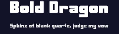 Bold Dragon by ripoof — Sans Serif Font — thumbnail 2