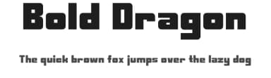 Bold Dragon by ripoof — Sans Serif Font — thumbnail 1