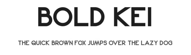 Bold Kei by Arutype Studio — Sans Serif Font