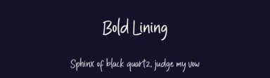 Bold Lining by Hamzah Muhamad Ihsan — Script Handwritten Font — thumbnail 2