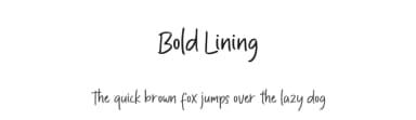 Bold Lining by Hamzah Muhamad Ihsan — Script Handwritten Font — thumbnail 1