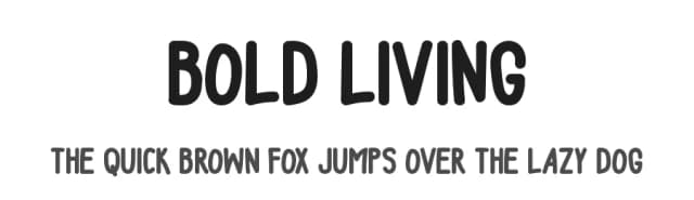 Bold Living by Md Shohail Bhuian — Script Handwritten Font