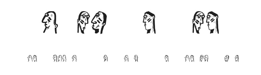 Bold People by Vladimir Nikolic — Dingbats Font