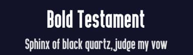 Bold Testament by Chequered Ink — Sans Serif Font — thumbnail 2