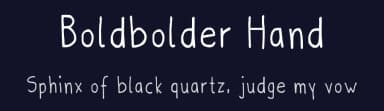 Boldbolder Hand by Ann-Sophie Webering — Script Handwritten Font — thumbnail 2