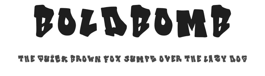 Boldbomb by trk90 — Script Handwritten Font