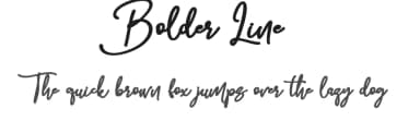 Bolder Line by Lettersiro Studio — Script Handwritten Font — thumbnail 1