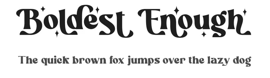 Boldest Enough by Aluyeah Studio — Sans Serif Font