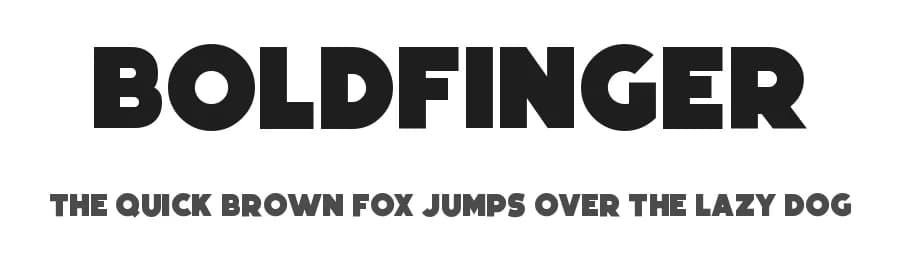 Boldfinger by imagex — Sans Serif Font