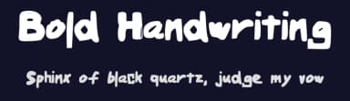 Bold Handwriting by John KingFisher — Script Handwritten Font — thumbnail 2